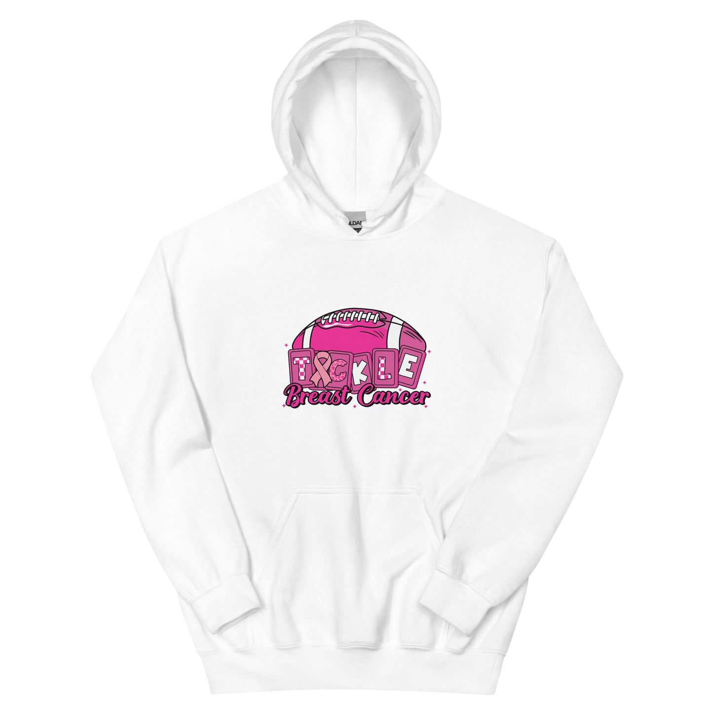 Breast Cancer Tackle Hoodie - JohnVsGBMWhiteS