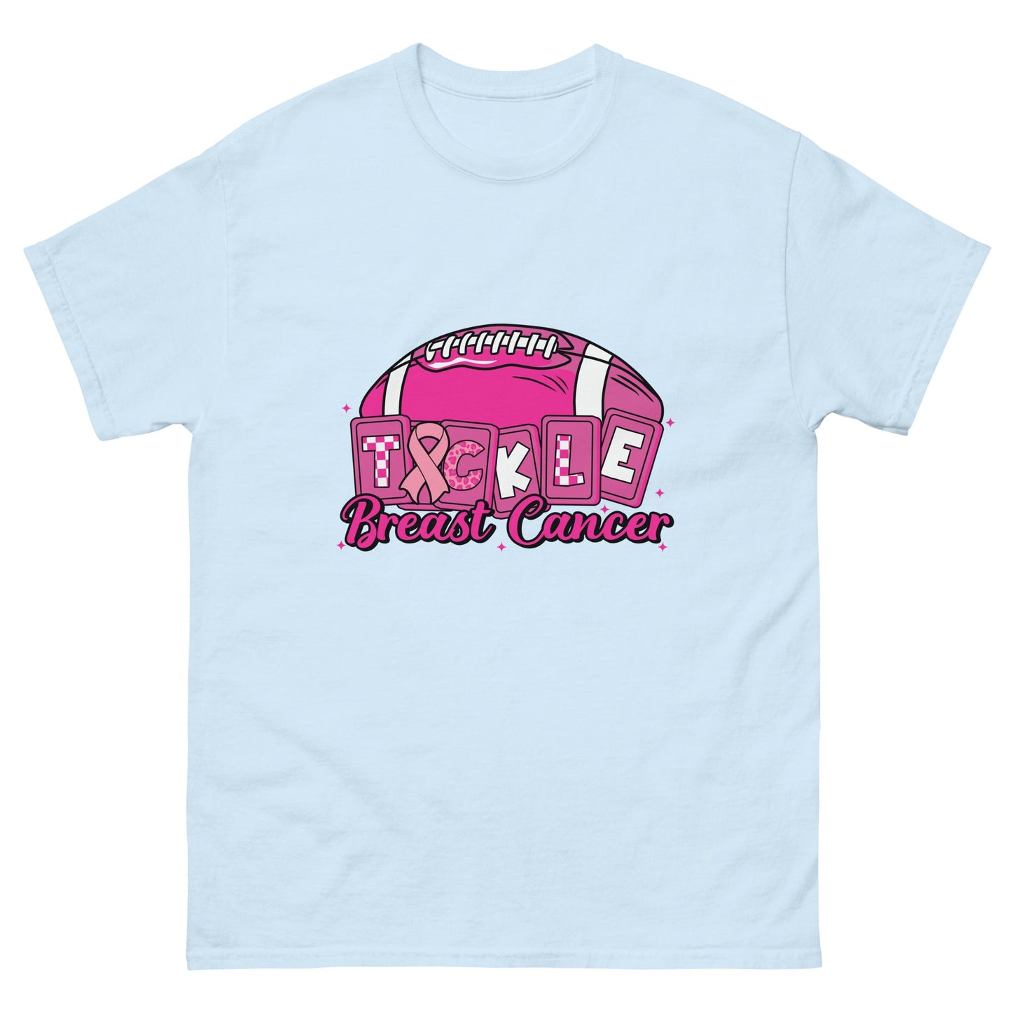 Breast Cancer Tackle Tee - JohnVsGBMLight BlueS