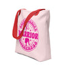 Breast Cancer Tote Bag - JohnVsGBMRed