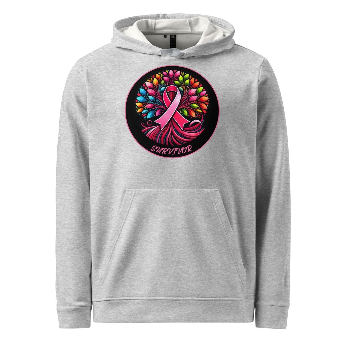 Breast Cancer Tree of Life Adidas Hoodie - JohnVsGBMGrey HeatherS