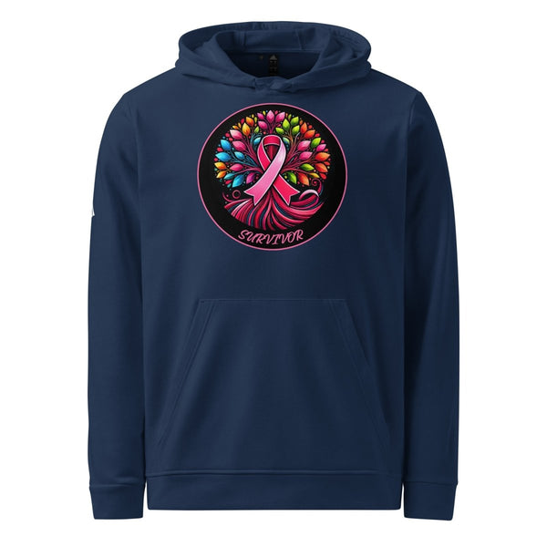 Breast Cancer Tree of Life Adidas Hoodie - JohnVsGBMCollegiate NavyS