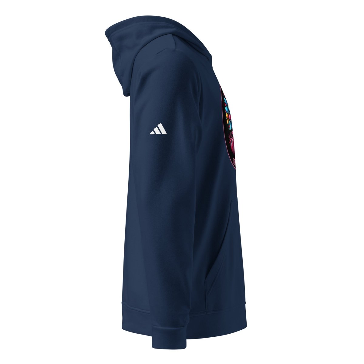 Breast Cancer Tree of Life Adidas Hoodie - JohnVsGBMCollegiate NavyS