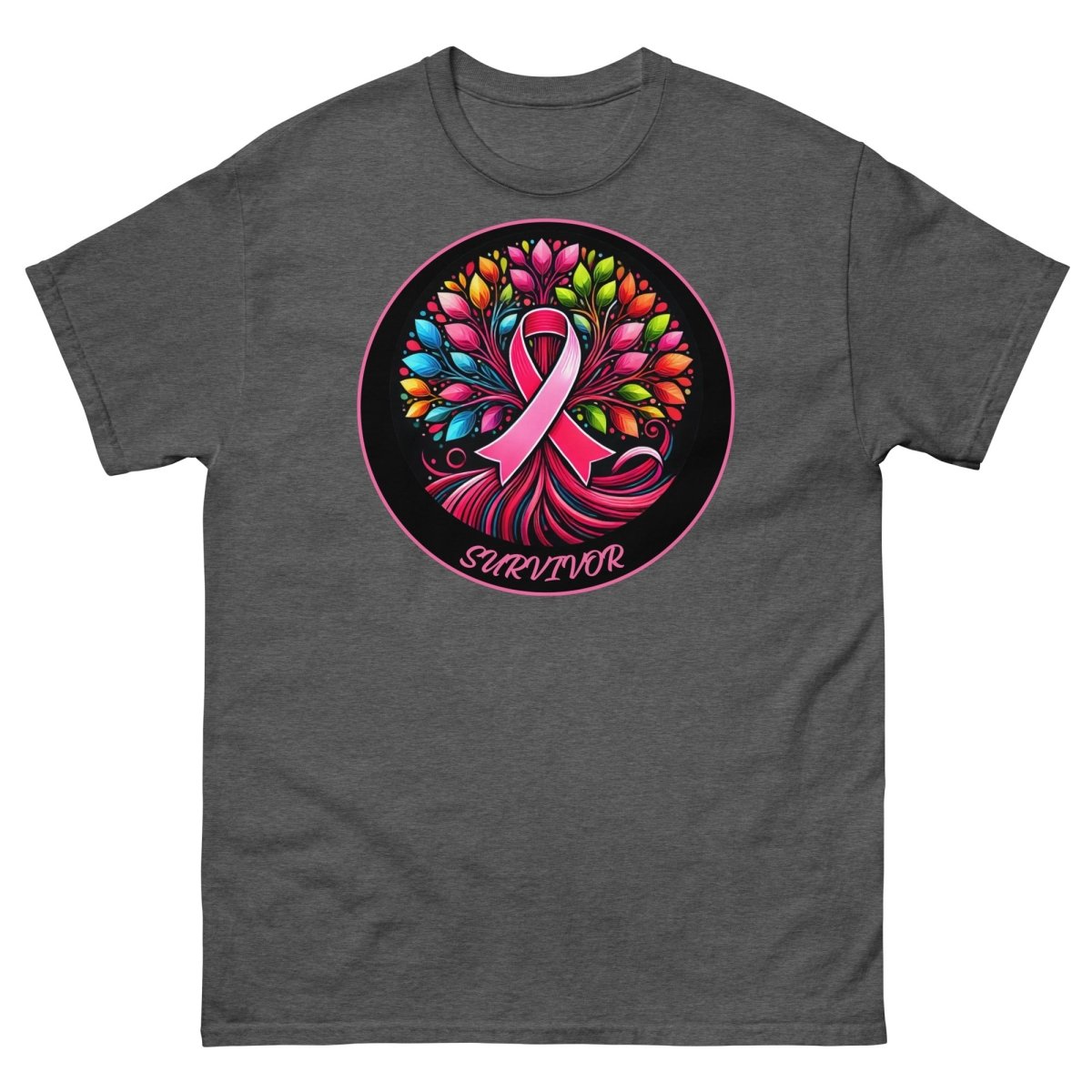 Breast Cancer Tree of Life Tee - JohnVsGBMDark HeatherS