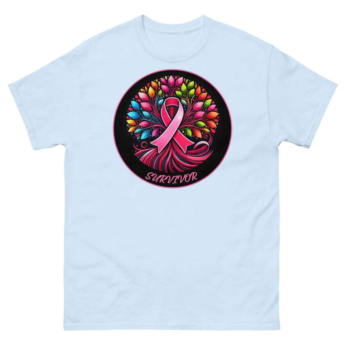 Breast Cancer Tree of Life Tee - JohnVsGBMLight BlueS