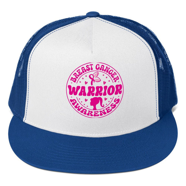 Breast Cancer Trucker Cap - JohnVsGBMRoyal/ White/ Royal