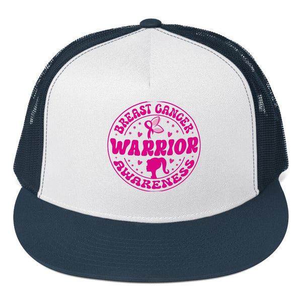 Breast Cancer Trucker Cap - JohnVsGBMNavy/ White/ Navy