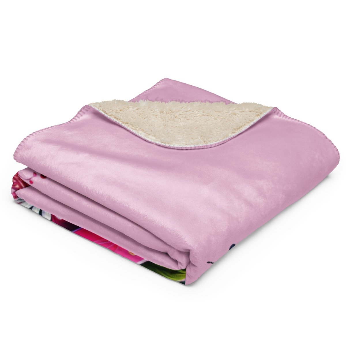 Breast Cancer Wear Pink Sherpa Blanket - JohnVsGBM37″×57″