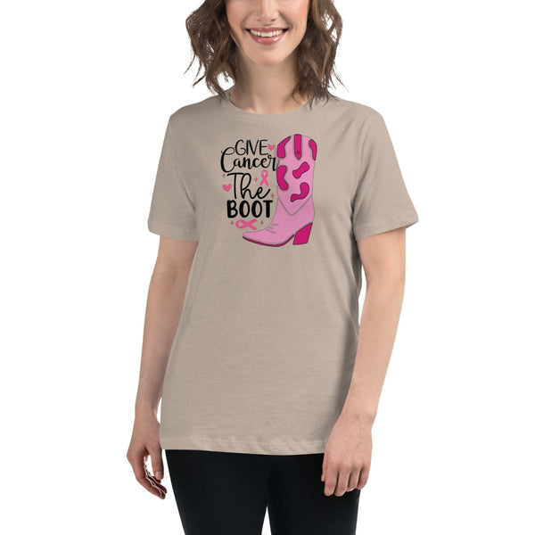 Breast Cancer Women's Boot Tee - JohnVsGBMHeather StoneS