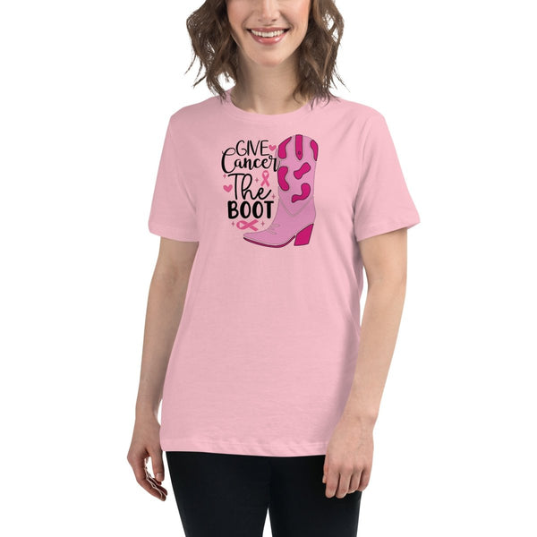 Breast Cancer Women's Boot Tee - JohnVsGBMPinkS