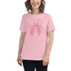 Breast Cancer Women's Bow Tee - JohnVsGBMPinkS