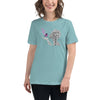 Breast Cancer Women's Butterfly Tee - JohnVsGBMHeather Blue LagoonS