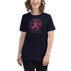 Breast Cancer Women's Cure Love Tee - JohnVsGBMNavyS