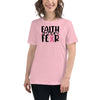 Breast Cancer Women's Faith Fear Tee - JohnVsGBMPinkS