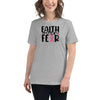 Breast Cancer Women's Faith Fear Tee - JohnVsGBMAthletic HeatherS