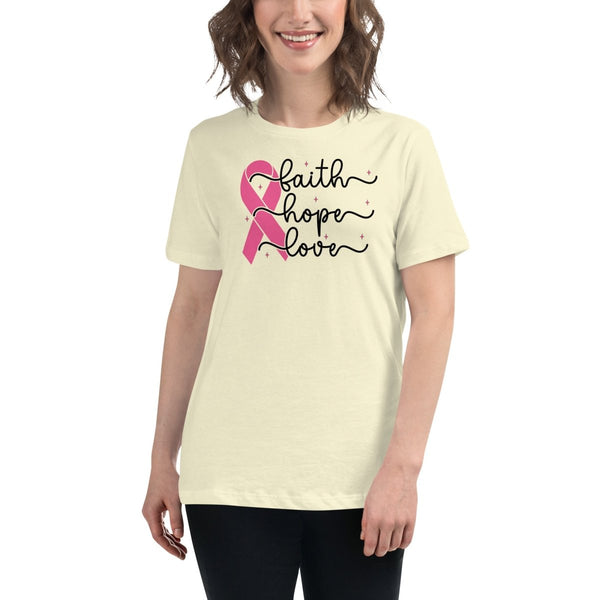 Breast Cancer Women's Faith Tee - JohnVsGBMCitronS