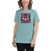 Breast Cancer Women's Floral Gnome Tee - JohnVsGBMHeather Blue LagoonS