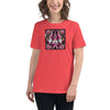 Breast Cancer Women's Floral Gnome Tee - JohnVsGBMHeather RedS