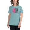 Breast Cancer Women's Flower Tee - JohnVsGBMHeather Blue LagoonS