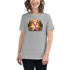 Breast Cancer Women's Forest Flower Tee - JohnVsGBMAthletic HeatherS