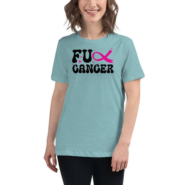 Breast Cancer Women's FU Tee - JohnVsGBMHeather Blue LagoonS