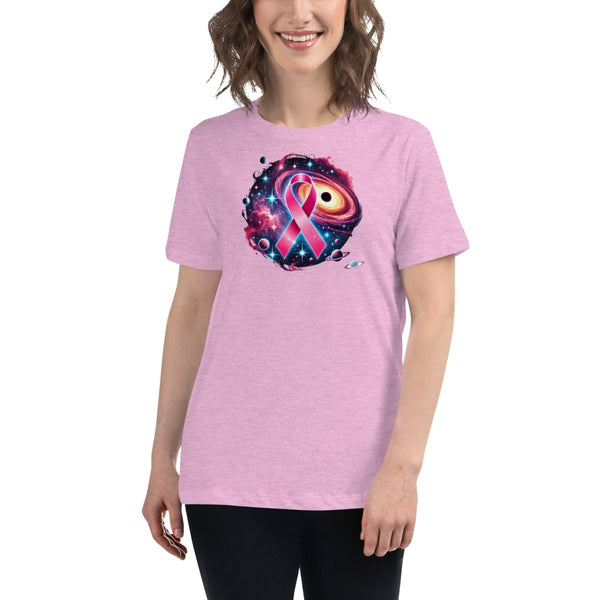 Breast Cancer Women's Galaxy Tee - JohnVsGBMHeather Prism LilacS