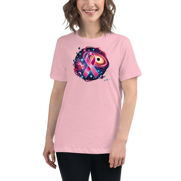 Breast Cancer Women's Galaxy Tee - JohnVsGBMPinkS