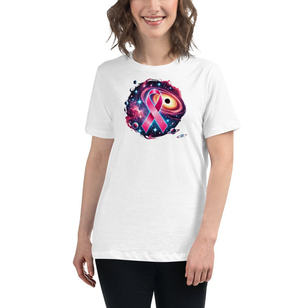 Breast Cancer Women's Galaxy Tee - JohnVsGBMWhiteS