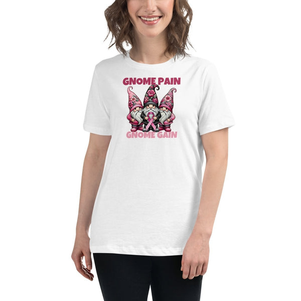 Breast Cancer Women's Gnome Tee - JohnVsGBMWhiteS