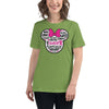 Breast Cancer Women's Mouse Bow Tee - JohnVsGBMLeafS