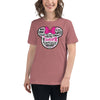 Breast Cancer Women's Mouse Bow Tee - JohnVsGBMHeather MauveS