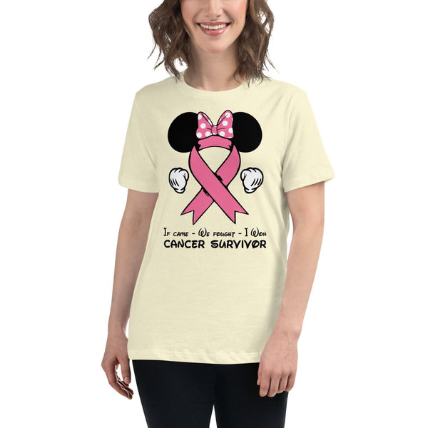 Breast Cancer Women's Mouse Dot Tee - JohnVsGBMCitronS