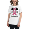 Breast Cancer Women's Mouse Dot Tee - JohnVsGBMWhiteS