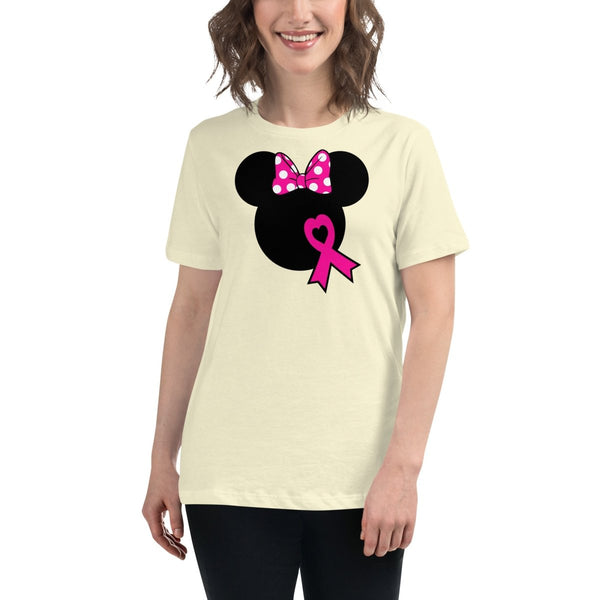 Breast Cancer Women's Mouse Dot Tee - JohnVsGBMCitronS