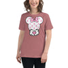 Breast Cancer Women's Mouse Heart Tee - JohnVsGBMHeather MauveS