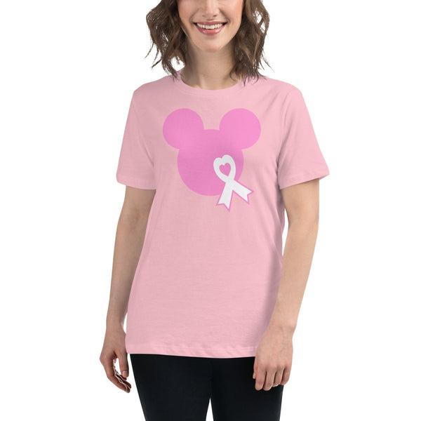 Breast Cancer Women's Mouse L Pink Tee - JohnVsGBMPinkS