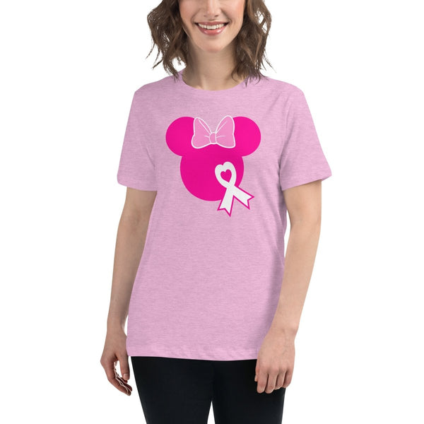 Breast Cancer Women's Mouse Solid Tee - JohnVsGBMHeather Prism LilacS