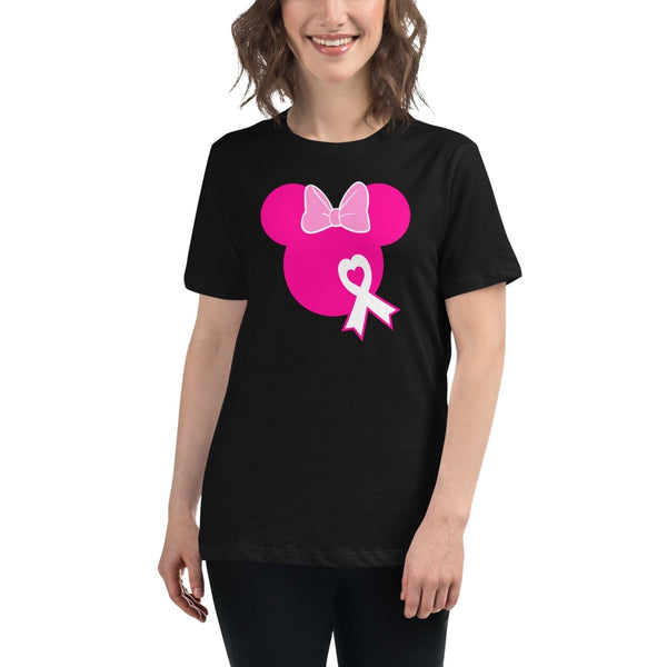 Breast Cancer Women's Mouse Solid Tee - JohnVsGBMBlackS