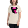 Breast Cancer Women's Mouse Solid Tee - JohnVsGBMHeather Prism NaturalS