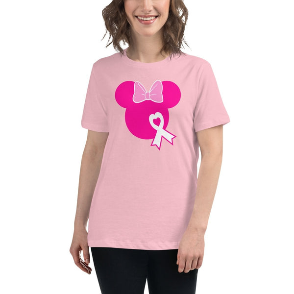 Breast Cancer Women's Mouse Solid Tee - JohnVsGBMPinkS