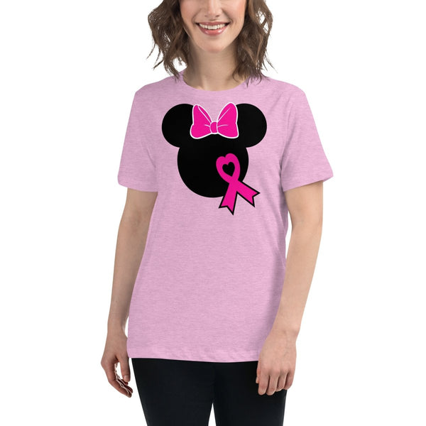 Breast Cancer Women's Mouse Solid Tee - JohnVsGBMHeather Prism LilacS