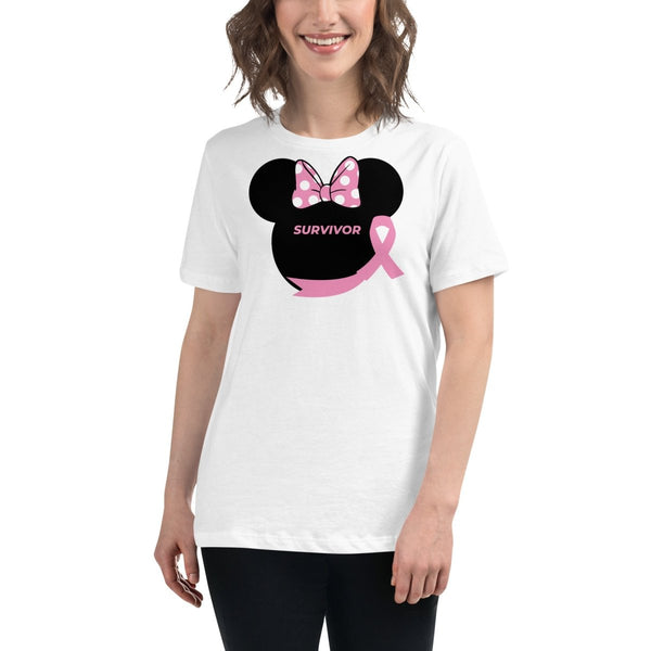 Breast Cancer Women's Mouse Survivor Tee - JohnVsGBMWhiteS