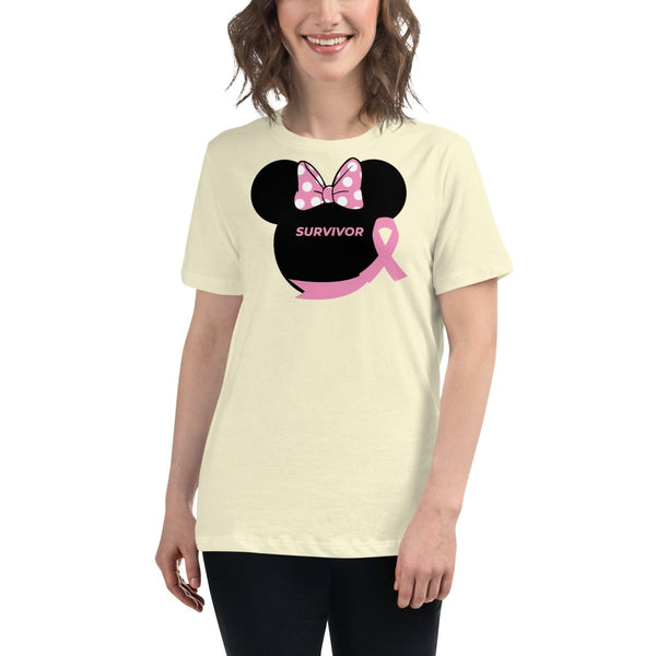 Breast Cancer Women's Mouse Survivor Tee - JohnVsGBMCitronS