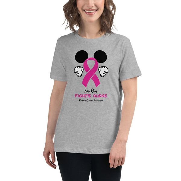 Breast Cancer Women's Mouse Tee - JohnVsGBMAthletic HeatherS