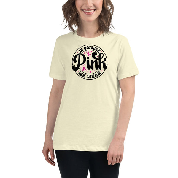 Breast Cancer Women's October Tee - JohnVsGBMCitronS