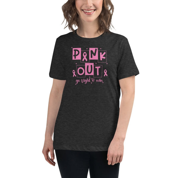 Breast Cancer Women's Pink Out Tee - JohnVsGBMDark Grey HeatherS