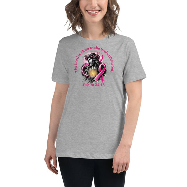 Breast Cancer Women's Psalm Tee - JohnVsGBMAthletic HeatherS