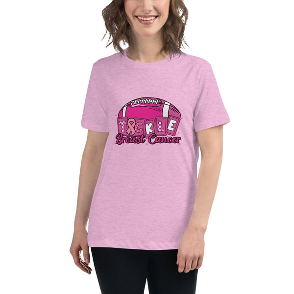 Breast Cancer Women's Tackle Tee - JohnVsGBMHeather Prism LilacS