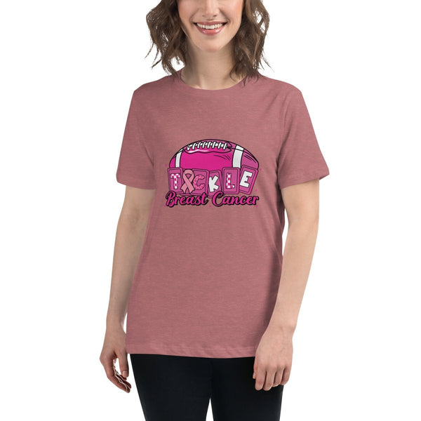 Breast Cancer Women's Tackle Tee - JohnVsGBMHeather MauveS