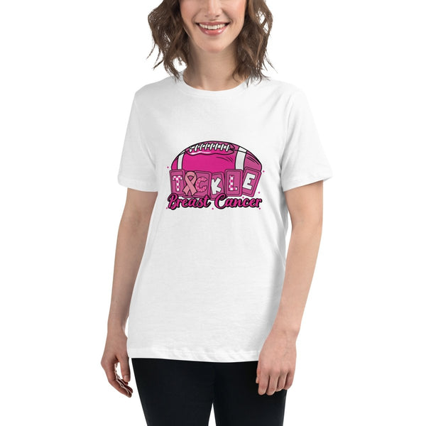 Breast Cancer Women's Tackle Tee - JohnVsGBMWhiteS