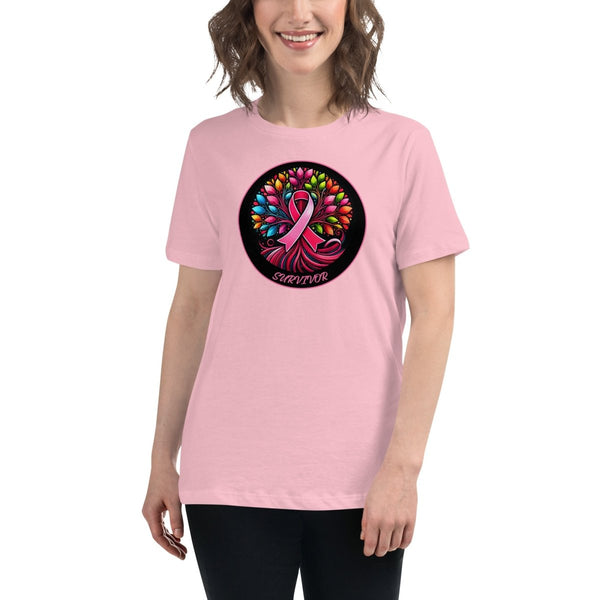 Breast Cancer Women's Tree of Life Tee - JohnVsGBMPinkS